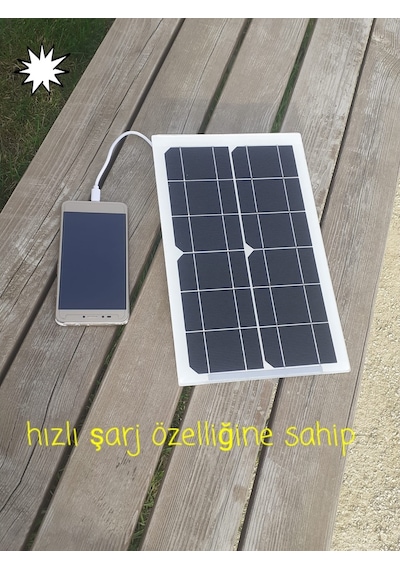 Güneş Enerjili Süper Cep Telefonu Tablet Hızlı Şarj Cihazı Ezız