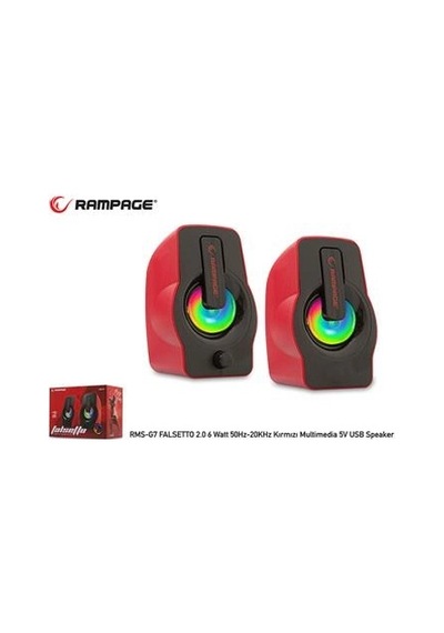 Rampage Rms-g7 Falsetto 2.0 6 Watt Kırmızı 5v Usb Kdo