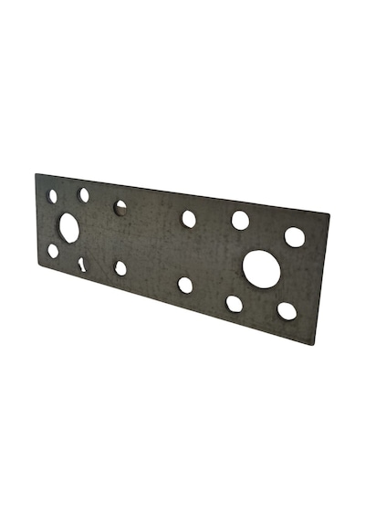 Cateksss Mobilya Dolap Bağlantı Sabitleme Düz Demir Gönye No:24 30x2x100 Mm - 18 Li Paket Gümüş
