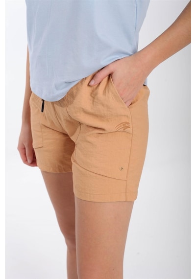 Maraton Sportswear Regular Kadın Basic Koyu Bej Şort 21123-koyu Bej