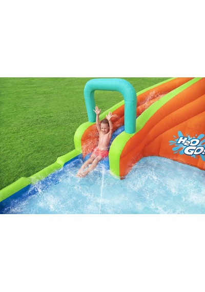 H2ogo 53408 Turbo Splash Çocuklar İçin Şişme Mega Su Parkı 2.70 M Mavi - Turuncu