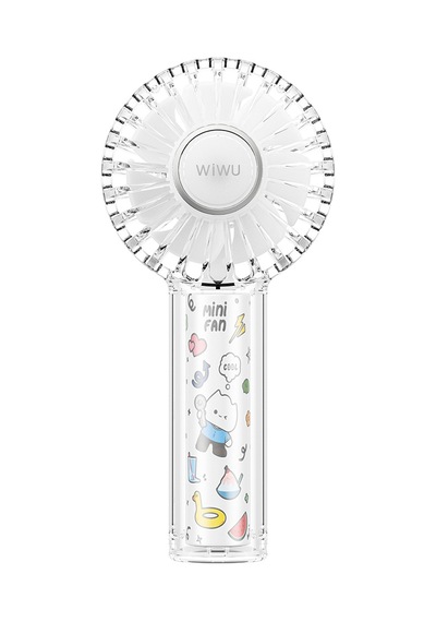 Wiwu Wi-fs012 Rgb Işıklı 3 Kademeli Portatif Mini Soğutucu El Fanı Beyaz