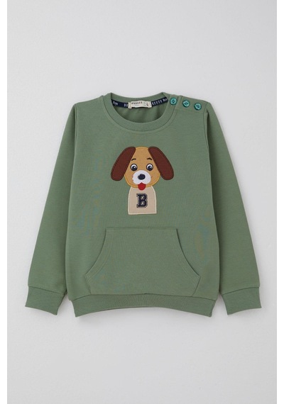 Breeze Erkek Bebek Eşofman Takımı Sevimli Köpekçik Nakışlı Kanguru Cepli 9 Ay-3 Yaş, Mint Yeşili Mint Yeşili Breeze Erkek Bebek Eşofman Takımı Sevimli Köpekçik Nakışlı Kanguru Cepli 9 Ay-3 Yaş, Mint Yeşili Mint Yeşili