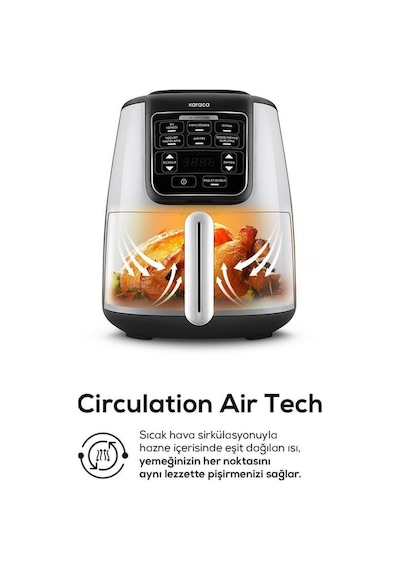 Karaca Air Pro Cook XL 2 in 1 Konuşan Airfryer Fritöz 4 Kişilik