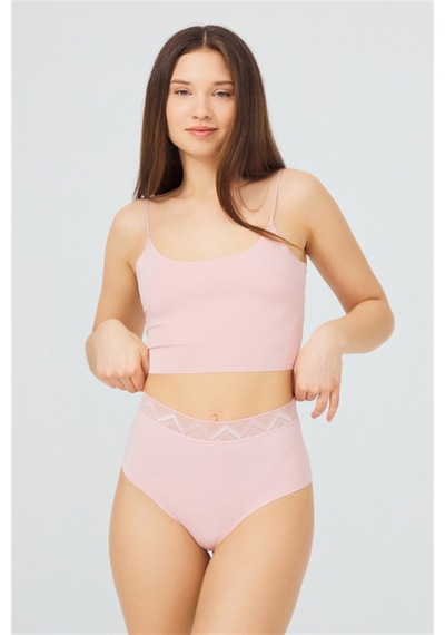 Cottonhill Basic Yüksek Bel Lazer Kesim Bikini Külot 7'li Paket - 2 Model2