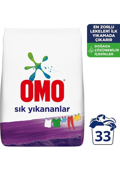 Omo Sık Yıkananlar Toz Çamaşır Deterjanı  5 KG