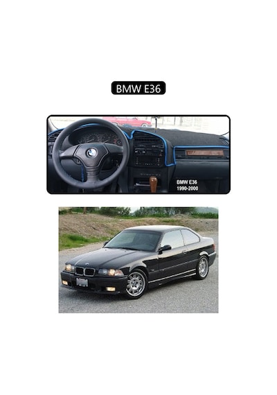 Bmw E36torpido Koruma Halısı Siyah Kenar