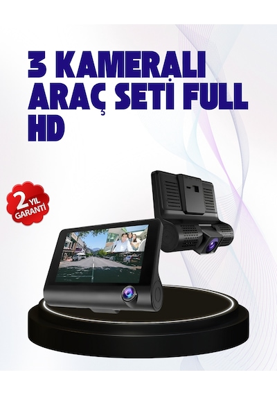 170 Geniş Açılı Araç Kamerası - 4.0' Ips Ekranlı Full Hd Dvr