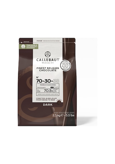 Callebaut 70 - 30 - 38 Extra Bitter Drop Çikolata 2,5 Kg