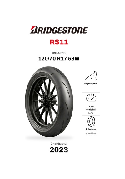 Bridgestone Rs11 120/70r-17 58w Ön Motosiklet Lastiği