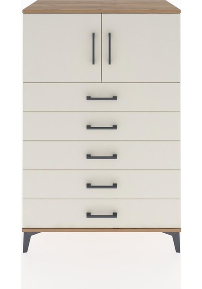 Hyperion Dolap Tek Raflı 5 Çekmeceli 2 Kapaklı 88x44x134 Çam-... Çam Hyperion Dolap Tek Raflı 5 Çekmeceli 2 Kapaklı 88x44x134 Çam-... Çam