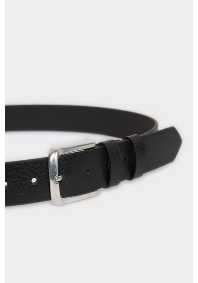 Defacto Erkek Dikdörtgen Toka Suni Deri Jean Kemeri H5068axnsbk27 Siyah-bk27