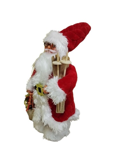 T.concept Dekoratif Zilli Noel Baba Yılbaşı Figürü 30 Cm