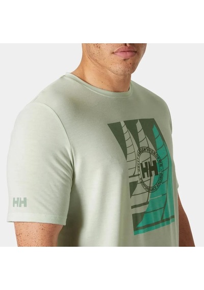 Helly Hansen Hp Race Graphic Erkek T-shirt-hha.34419 Sea Çok Renkli