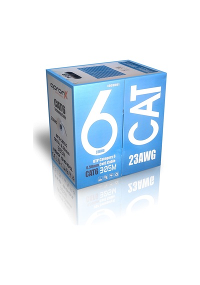 Cat6 23awg 305 Metre 0,50mm Gri Network Data Kablosu