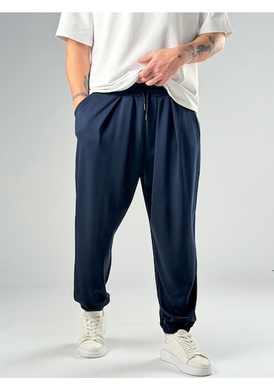 Cocopelli Pileli Lacivert Erkek Jogger Pantolon Coc2857