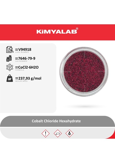 Kimyalab Kobalt Klorür Cobalt Chloride Hexahydrate 500 G