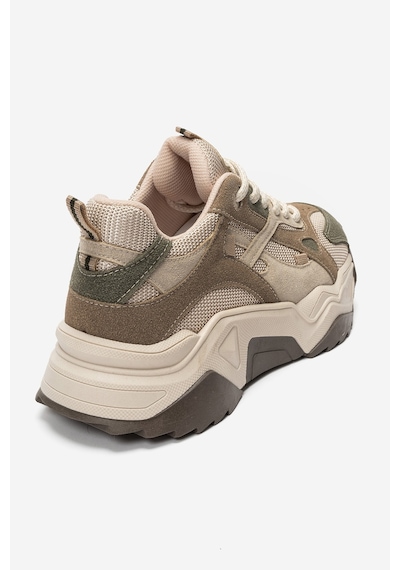 Lecce Yeşil Vizon Süet Multi Kadın Spor Sneakers