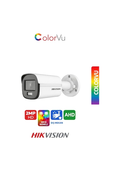 Ds-2ce10df0t-pf Gece Renkli Güvenlik Kamerası Colorvu