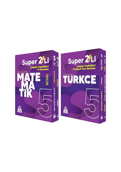 Örnek Akademi 5.sınıf Süper İkili Matematik Ve Türkçe Seti 2 Kitap