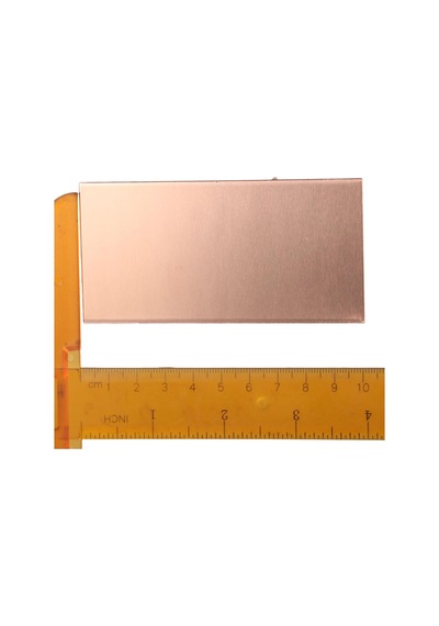 100x50mm Boşluklar Metal Levhalar Dikdörtgen Saf Bakır Levha El Sanatları, Elektrik Onarımları, Endüstri 1mm