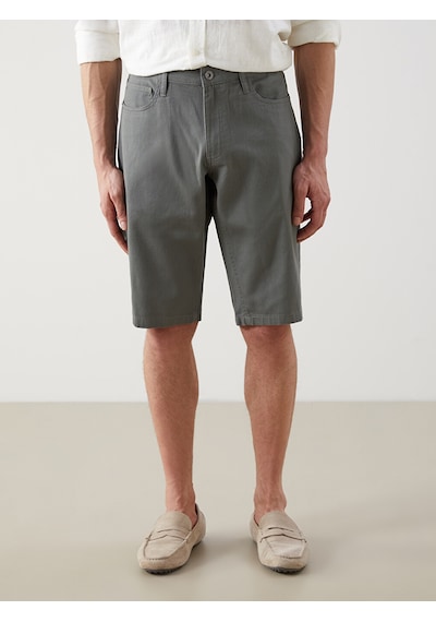 Lcwaıkıkı Classic Gri Slim Fit Erkek Şort