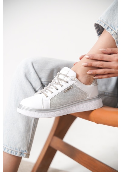 Daxtors Garantili D0703 Günlük Ortopedik Kadın Sneaker Spor Ayakkabı Beyaz
