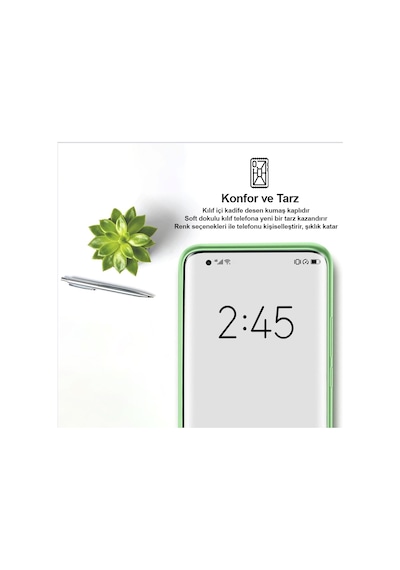 Samsung Galaxy Uyumlu S22 Kılıf Kamera Korumalı Lansman Silikon Kapak Kırmızı