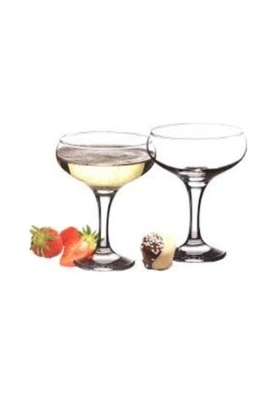 Paşabahçe 44136 Bistro Yayvan Şampanya Bardağı 6'lı 270 Cc Şeffaf