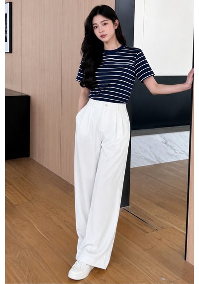 Cool Tarz Adın Çizgili Kısa Kollu Tişört Bisiklet Yaka Yumuşak Dokulu Basic Günlük Üst Lacivert Lacivert Cool Tarz Adın Çizgili Kısa Kollu Tişört Bisiklet Yaka Yumuşak Dokulu Basic Günlük Üst Lacivert Lacivert