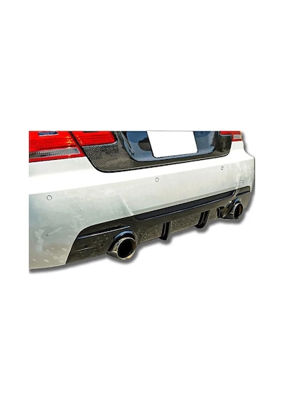 Bmw E92 M Technic Difüzör Difizör Plastik Parlak Siyah 2007-2013 3 Serisi Arka-bodykit-ek-karlık