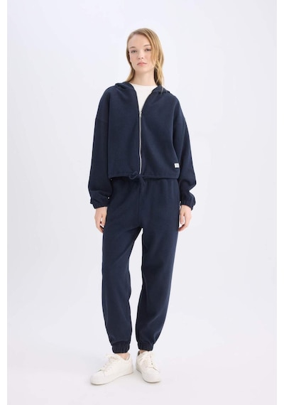 Defacto Coool Beli Paçası Lastikli Basic Düz Jogger Eşofman Altı E1478AX24WNNV241 Lacivert