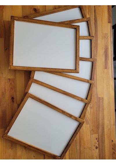Ahşap Resim Çercevesi, Masif Çerçeve,doğal Ahsap Rengi İle Fotograf, Resim Kolajları, Duvar Galerisi Dekoru Cercev 45418303