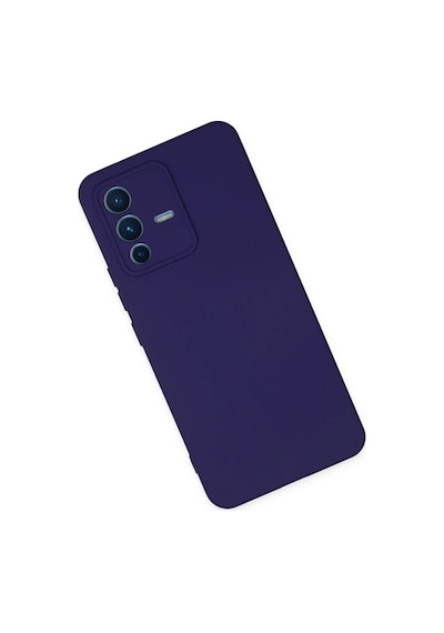 Bezos Vivo V23 5g Kılıf Nano İçi Kadife Silikon - Mor Nıda