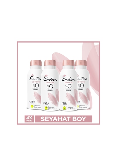 Emotion Joyous Kadın Deodorant 4x90 Ml Seyahat Boy