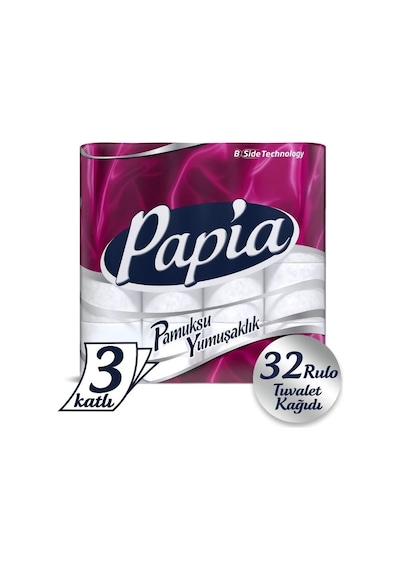 Papia 3 Katlı Tuvalet Kağıdı 32 Rulo