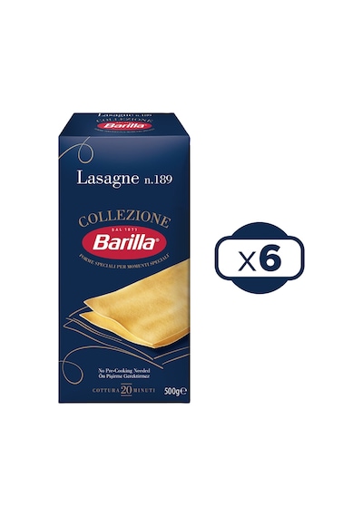 Barilla Lazanya Lasagne N.189 Sade Makarna 6 x 500 G
