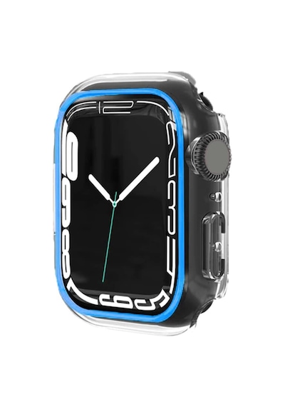 BİNANO Apple Uyumlu  Watch 41MM FOSFORLU KASA VE EKRAN KORUYUCU MAVİ