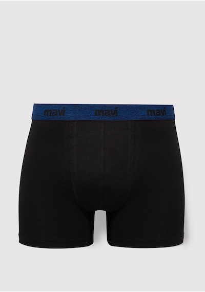 Mavi - 3Lü Siyah Basic Boxer Seti 0911408-85585