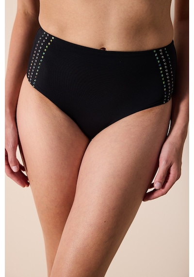 Penti Cara Yüksek Bel Taşlı Siyah Bikini Altı - Gamze Erçel Koleksiyonu Plııxqgı24ıy-bk5