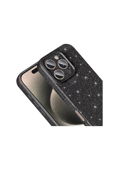 Apple iPhone Uyumlu 16 Pro Max Kılıf Kamera Korumalı Simli Silikon Üstün Koruma Pazarplus Gümüş