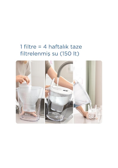 Brıta Marella Xl 12x Maxtra Pro Pure Performance Filtreli Su Arıtma Sürahisi - Mavi 3,5l Diğer