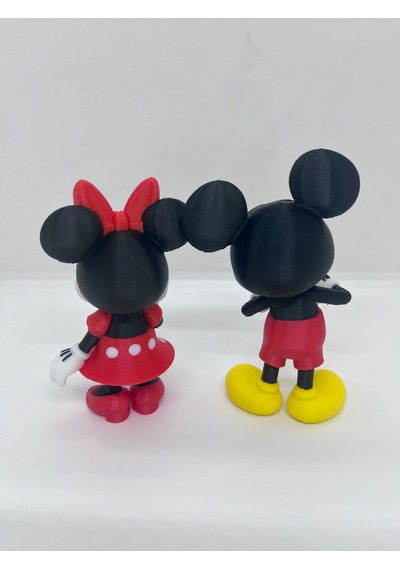 Mickey Mouse Ve Minnie Mouse Figürü
