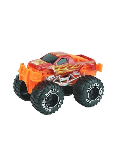 Express Wheels Animal Truck Ve Motosikletli Oyuncak Dörtlü Extreme Sporlar Seti Çok Renkli