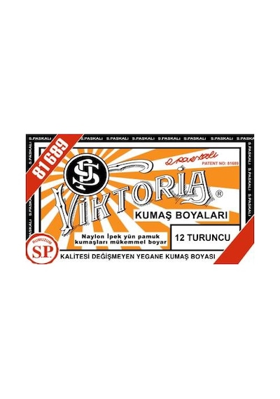 Viktoria Toz Kumaş Boyası 12 Turuncu