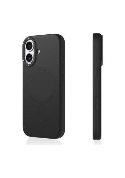 Apple Uyumlu iPhone 17  Kılıf M-safe Şarj Özellikli Youngkit Morandi Serisi Kapak Siyah Siyah