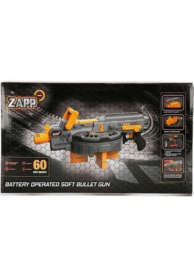 4573 Zapp Toys 60 Mermili Sünger Dart Atan Silah 54 Cm -sunman