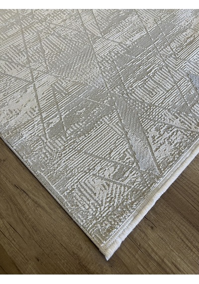 Hoom Rugs Moda 1096 Gri Yün Dokulu Akrilik Antibakteriyel Modern Halı Gri