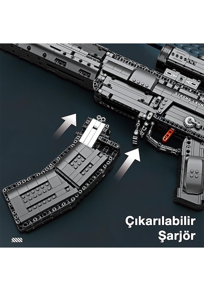 Reobrix 77024 Saldırı Tüfeği Qbu-191 Yaratıcı Yapı Blok Seti Building Blocks Assault Rifle Qbu-191 - 1593 Parça