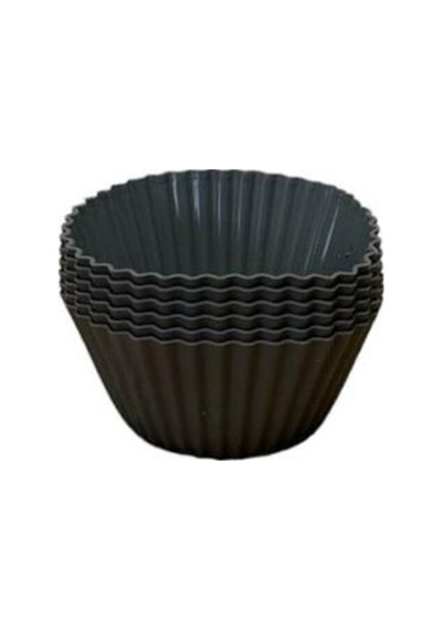Muffin Kek Kalıbı 6'lı Silikon Silikon Pembe Diğer